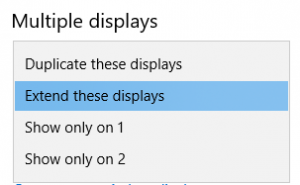 desktop multiple displays extended